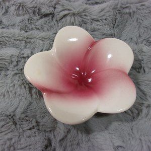 COPY - H-30 TROPICAL CLAY HAWAII PLUMERA CERAMIC TRINKET BOWL